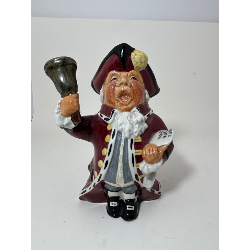 Roy Kirkham Staffordshire Town Crier Character Toby Jug Hand Painted England